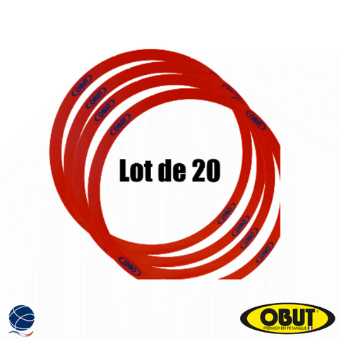 Lot de 20 cercles de pétanque rigides - Obut
