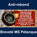 Boule MS Pétanque - 2110 anti rebond