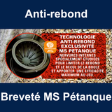 Boule MS Pétanque - STRA ACIER - A stries