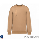 Sweatshirt poche zippée contrastée unisexe - Kariban